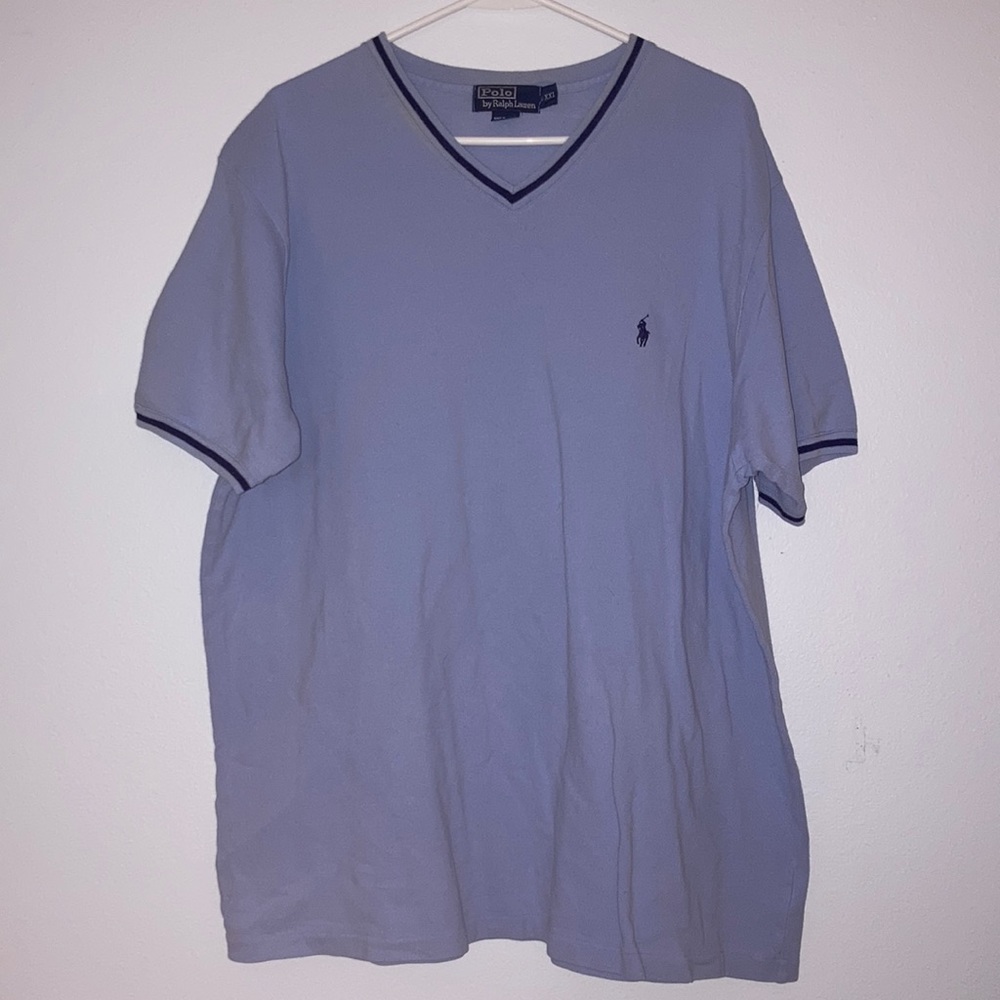 Light Blue Polo Cotton Shirt